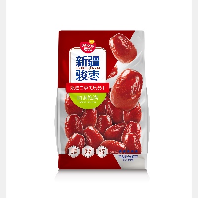 思宏五星和田骏枣 皮薄肉厚 特产休闲零食 500g/袋