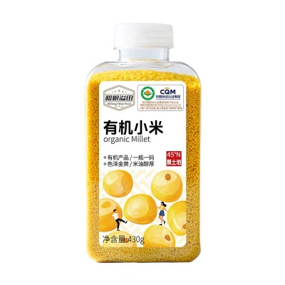 和粮溢田粮π系列有机小米 430g/瓶