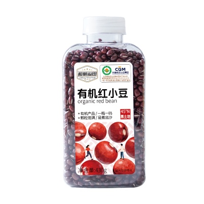 和粮溢田粮π系列有机红小豆 430g/瓶