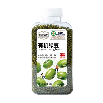 和粮溢田粮π系列有机绿豆 430g/瓶