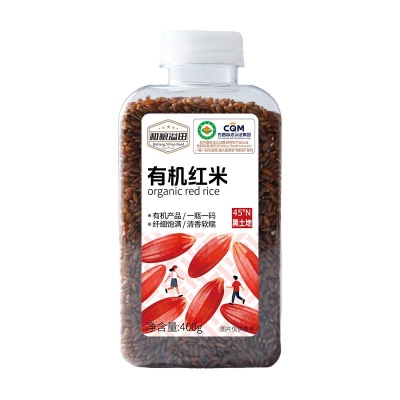 和粮溢田粮π系列有机红米 400g/瓶