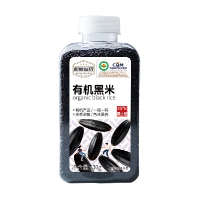 和粮溢田粮π系列有机黑米 430g/瓶
