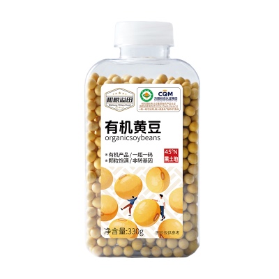 和粮溢田粮π系列有机黄豆 330g/瓶