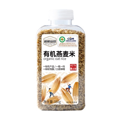 和粮溢田粮π系列有机燕麦米 380g/瓶